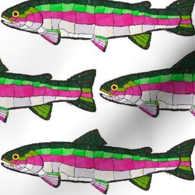 Mosaic Rainbow trout