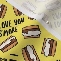 I love you s'more - yellow tossed - LAD21