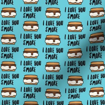 I love you s'more - blue - LAD21