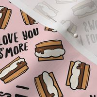 I love you s'more - pink tossed - LAD21