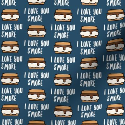 I love you s'more - dark blue - LAD21