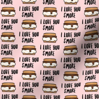 I love you s'more - pale pink - LAD21