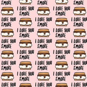 I love you s'more - pale pink - LAD21