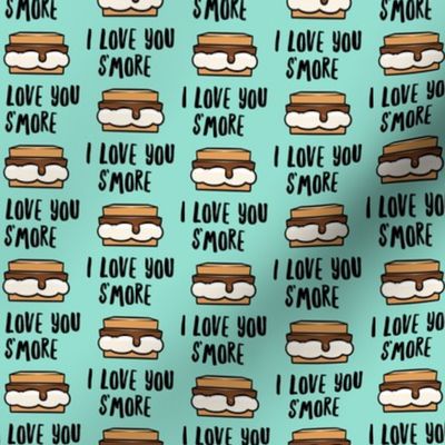 I love you s'more - mint - LAD21