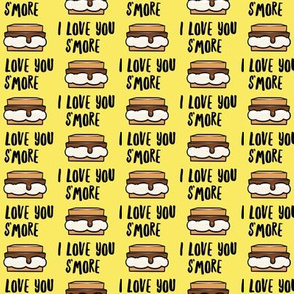 I love you s'more - yellow - LAD21