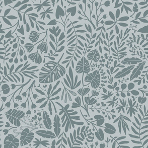 Medium Tropical botanical jungles grey