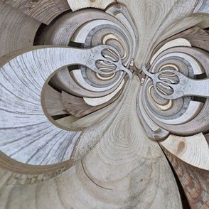 weathered wood eccentric joinery