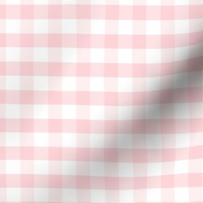 Soft Pink Gingham Large