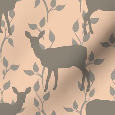 Deer On Branch Vine - Parfait