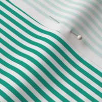 Small Peacock Green Bengal Stripe Pattern Vertical in White