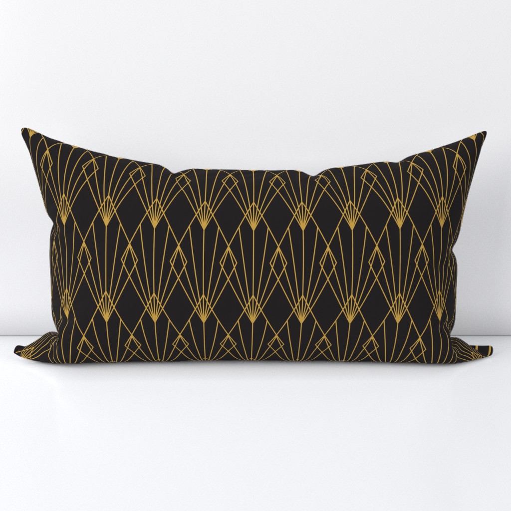 Art Deco Black Gold