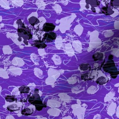 Abstracts and Paw prints - perfect purples