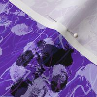Abstracts and Paw prints - perfect purples