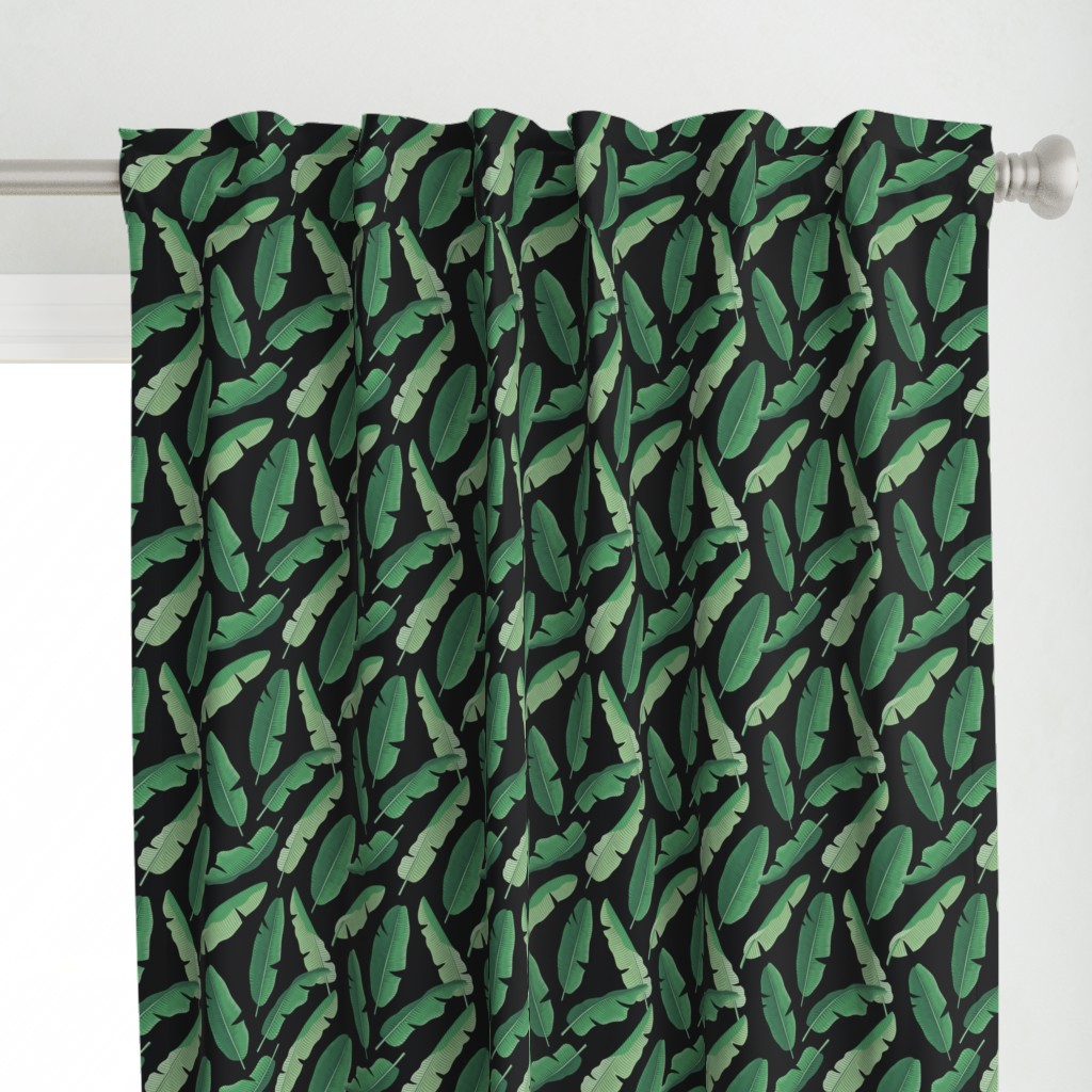 Small - Banana Leaves - Dark Green