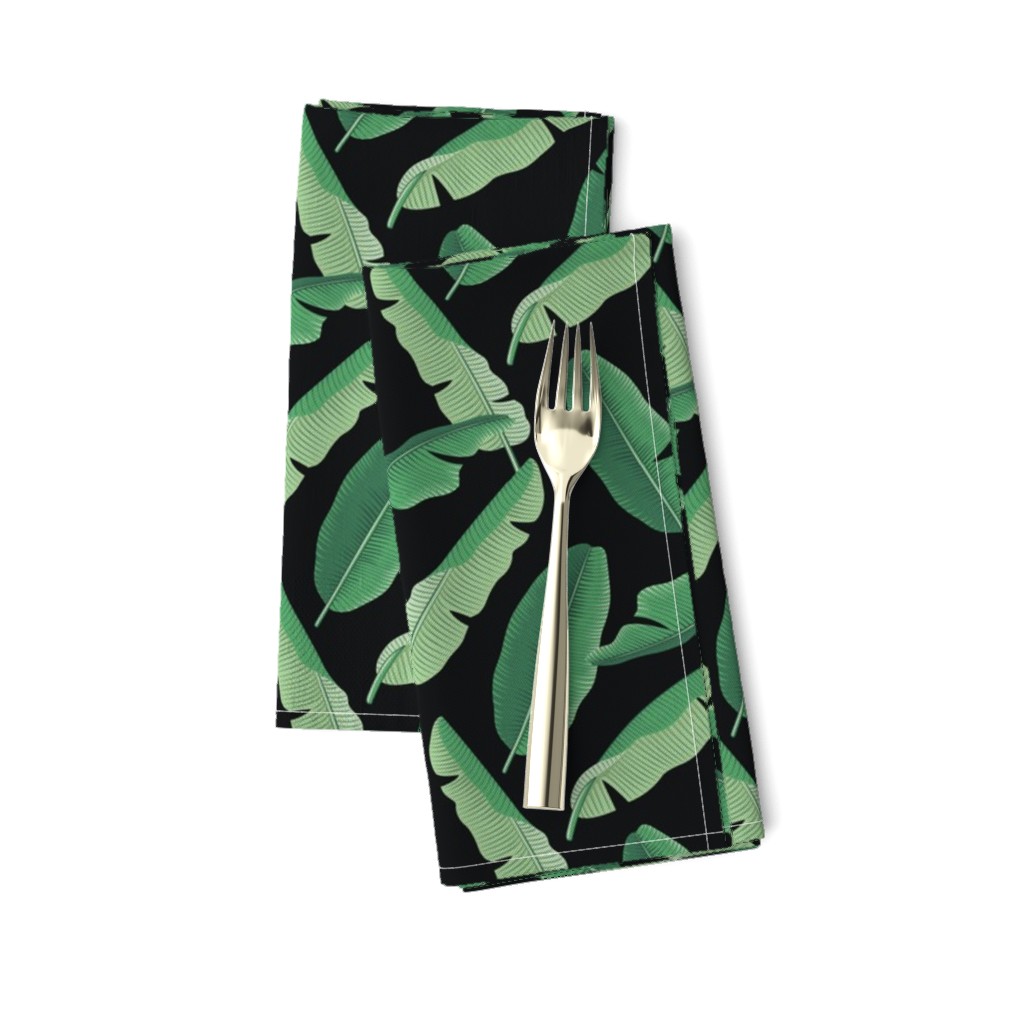 Small - Banana Leaves - Dark Green