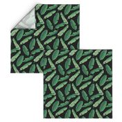 Small - Banana Leaves - Dark Green