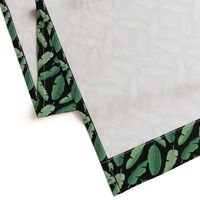 Small - Banana Leaves - Dark Green