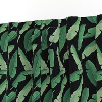 Small - Banana Leaves - Dark Green