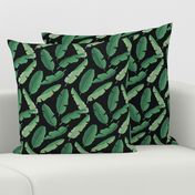 Small - Banana Leaves - Dark Green