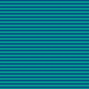Small Peacock Green Bengal Stripe Pattern Horizontal in Blue