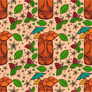 Tiki gods orange