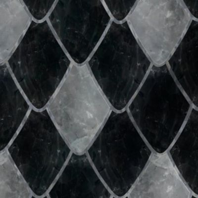 Charcoal Gray Gemstone Dragon Scales
