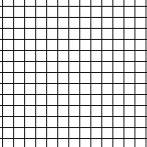 Grid Pattern - White and Black