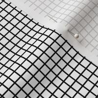 Small Grid Pattern - White and Black