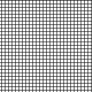 Small Grid Pattern - White and Black