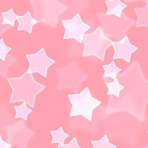 Large Starry Bokeh Pattern - Pink Color