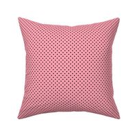 Tiny Polka Dot Pattern - Pink and Black