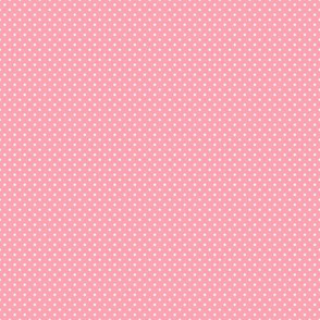 Micro Polka Dot Pattern - Pink and White