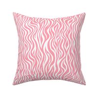 Zebra Animal Print - Pink and White