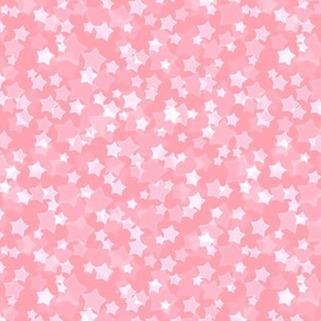 Small Starry Bokeh Pattern - Pink Color