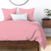 Quatrefoil Pattern - Pink and White