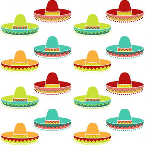 Sombreros - Large Scale White