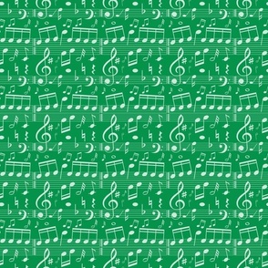 Music Notes - Green - Smaller Scale