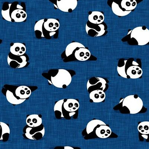 pandas - giant panda - dark blue - LAD21