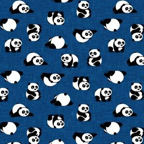 (small scale) pandas - giant panda - dark blue - LAD21