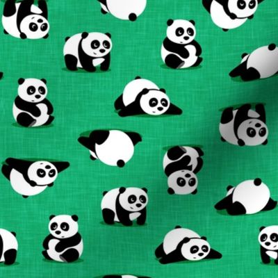 pandas - giant panda - green - LAD21