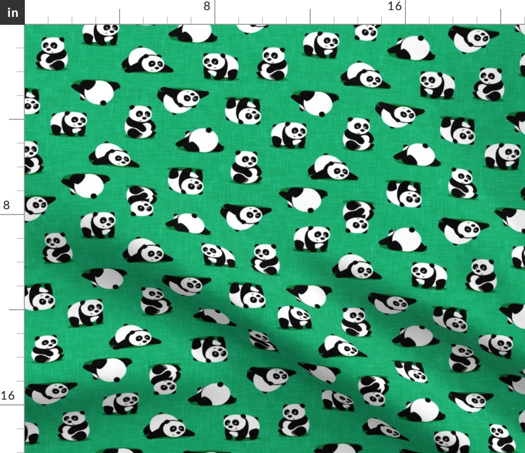 pandas - giant panda - green - LAD21