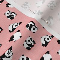 (small scale) pandas - giant panda - summer pink - LAD21