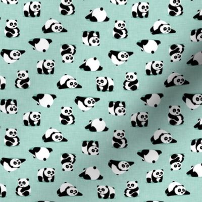 (small scale) pandas - giant panda - mint - LAD21