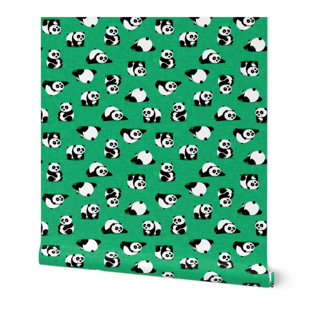 (small scale) pandas - giant panda - green - LAD21