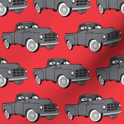 1951-1953 Studebaker pick up truck (charcoal over red)
