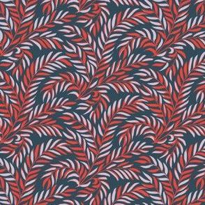 Fern Thicket - Red Navy