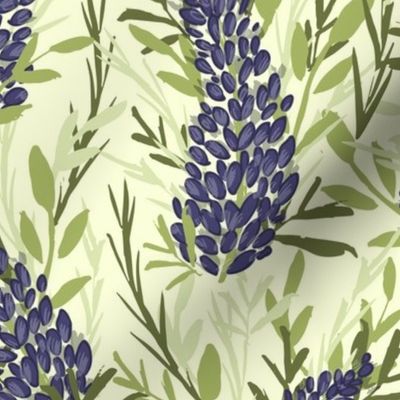 Thick lavender field pattern // medium scale