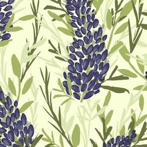 Thick lavender field pattern // medium scale
