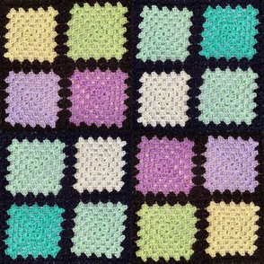 Modern colored Granny squares