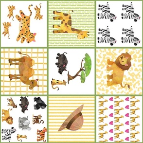 Wild Safari Quilt Rotated